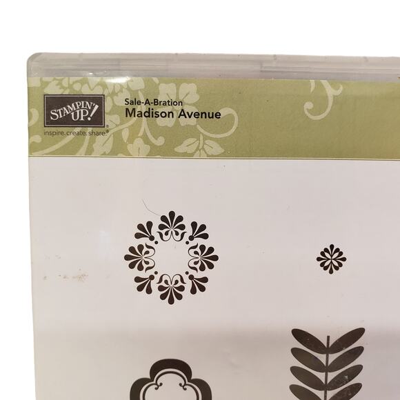 Stampin Up Madison Avenue Stamp Set Sale-A-Bration Used - Picture 2 of 5